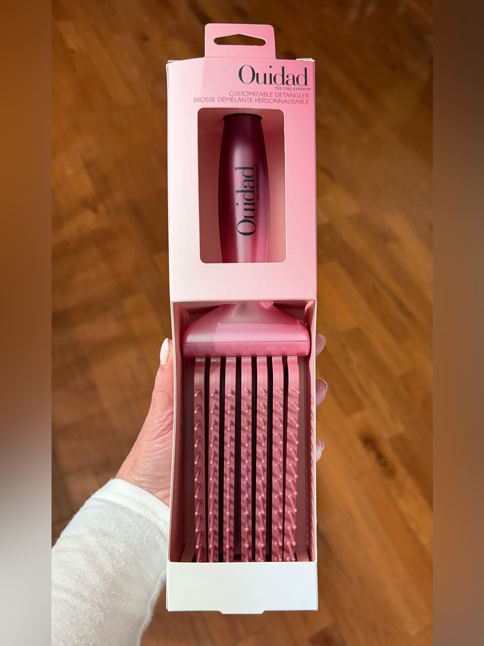 Ouidad Pink Customizable Detangler Brush